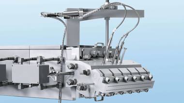 Coperion Doppelschneckenextruder ZSK 82 Mc18 Spritzkopf
