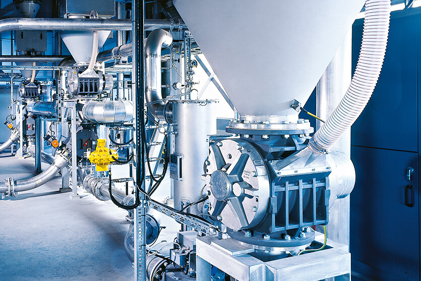 Coperion Kunststoffanlage mit Drehventil