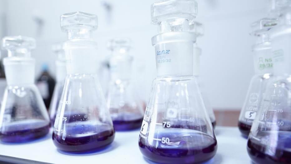 Reagenzgläser im Coperion Pharma Labor 