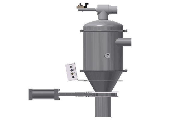 2415 Pellet Receiver with Slide Gate valve for feeder refill