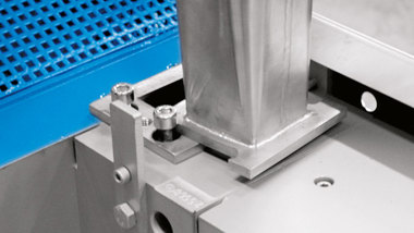 Coperion ZSK Quick Release Clamps at Feed Hopper