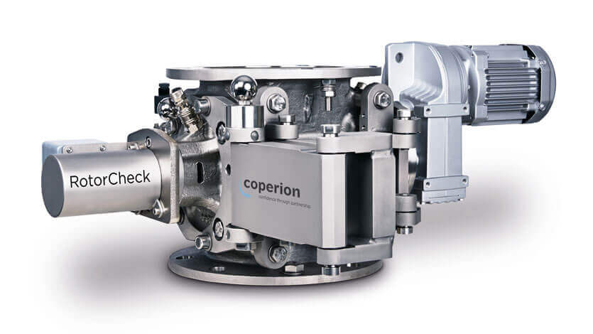 Coperion Zellenradschleuse mit RotorCheck Kontaktüberwachungs-System
