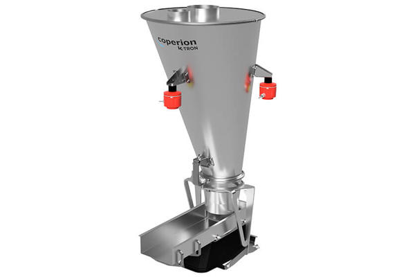 Coperion K-Tron V300 Vibrationsdosierer auf 3-Punkt SFT-Lastzellensystem