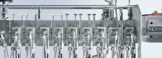 Coperion ZSK 18 MEGAlab Extruder für die Batterieforschung - Detailansicht Prozessbereich
