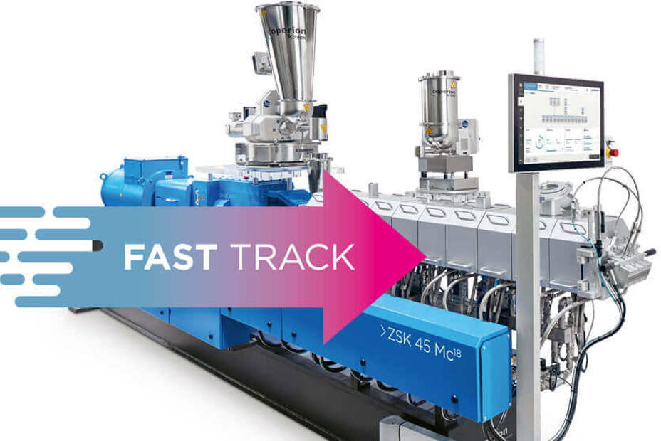 Coperion's ZSK extruder in Fast Track Design