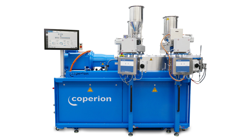 Coperion ZSK 26 Doppelschneckenextruder mit Dosierbühne