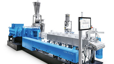 PET Recycling mit Doppelschneckenextrudern 