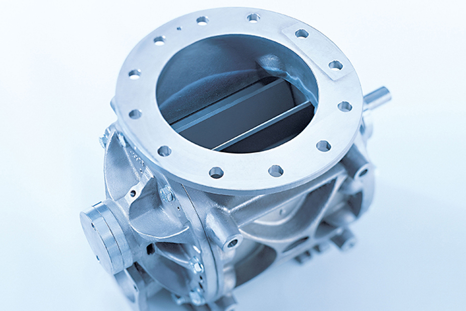 The ZXQ is a high-pressure blow-through rotary valve with optional heated housing.