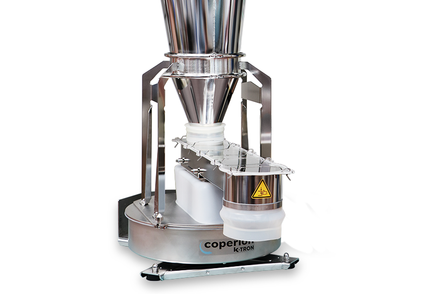 Coperion K-Tron  V200 vibratory feeder with closed tray
