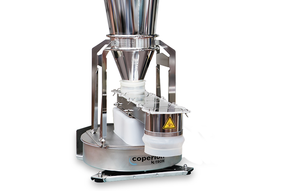 V200 Vibrationsdosierer auf D5-Plattformwaage