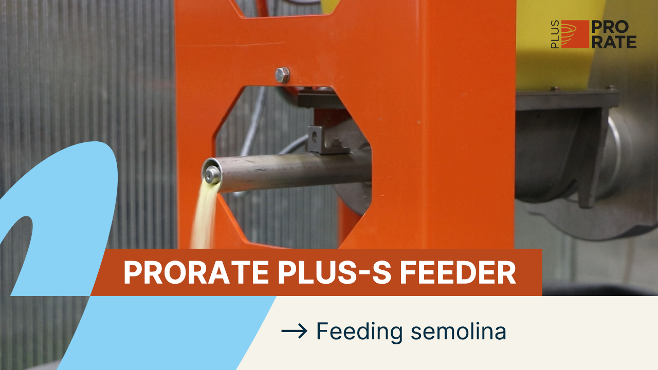 ProRate PLUS-S Dosierer dosiert Semolina Video Thumbnail