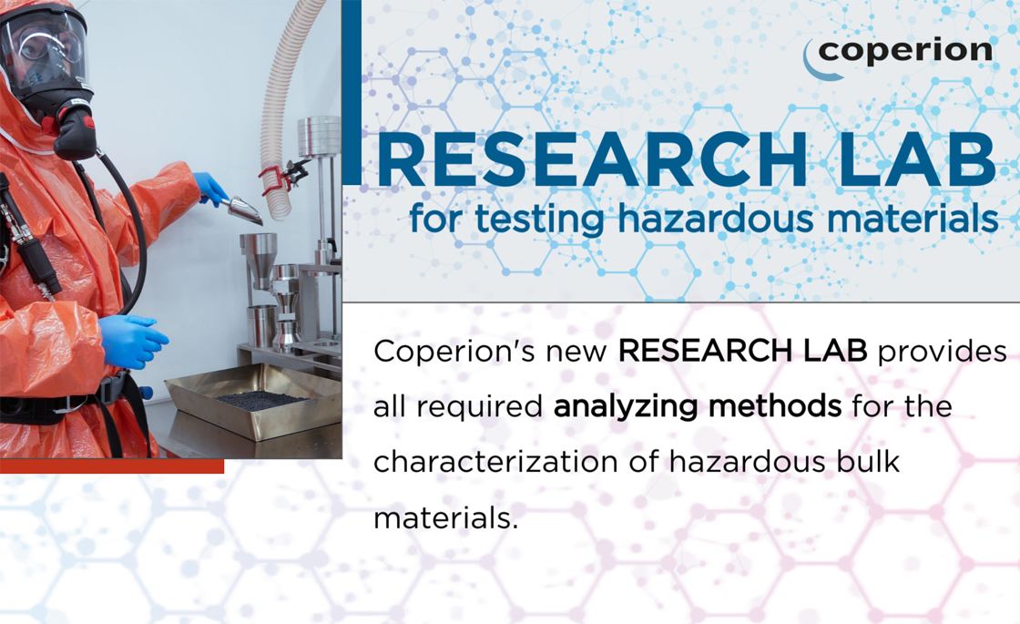 Coperion Research Lab zum Test von Gefahrenstoffen